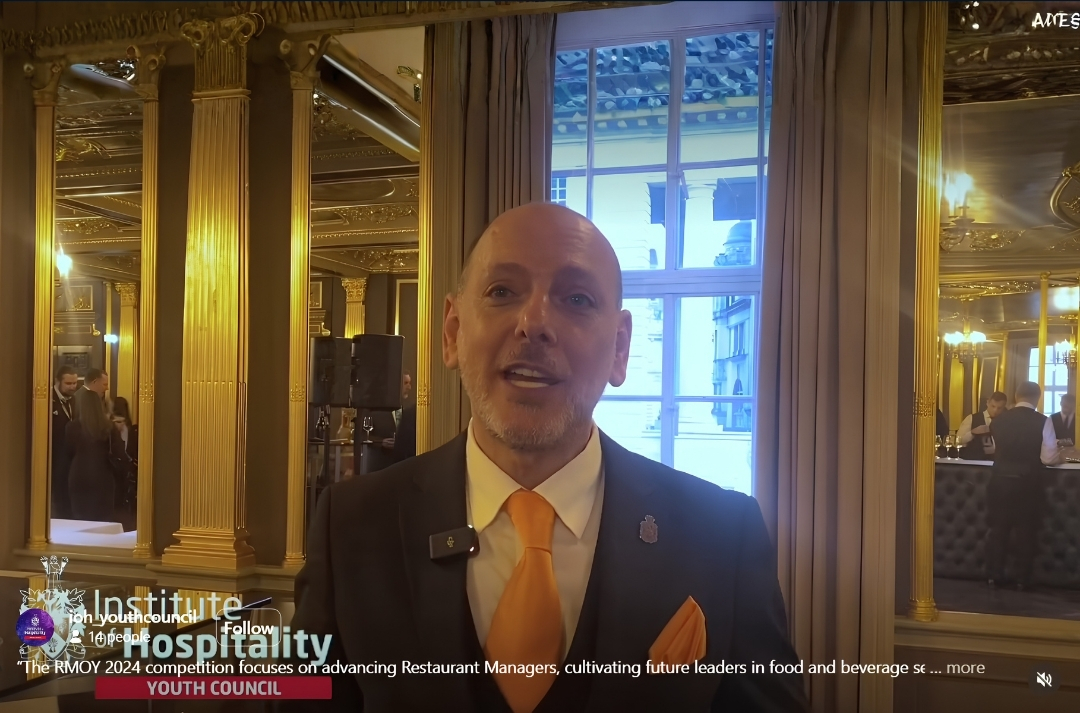 Alper Zan at the Restaurant Manager of the Year 2024 competition